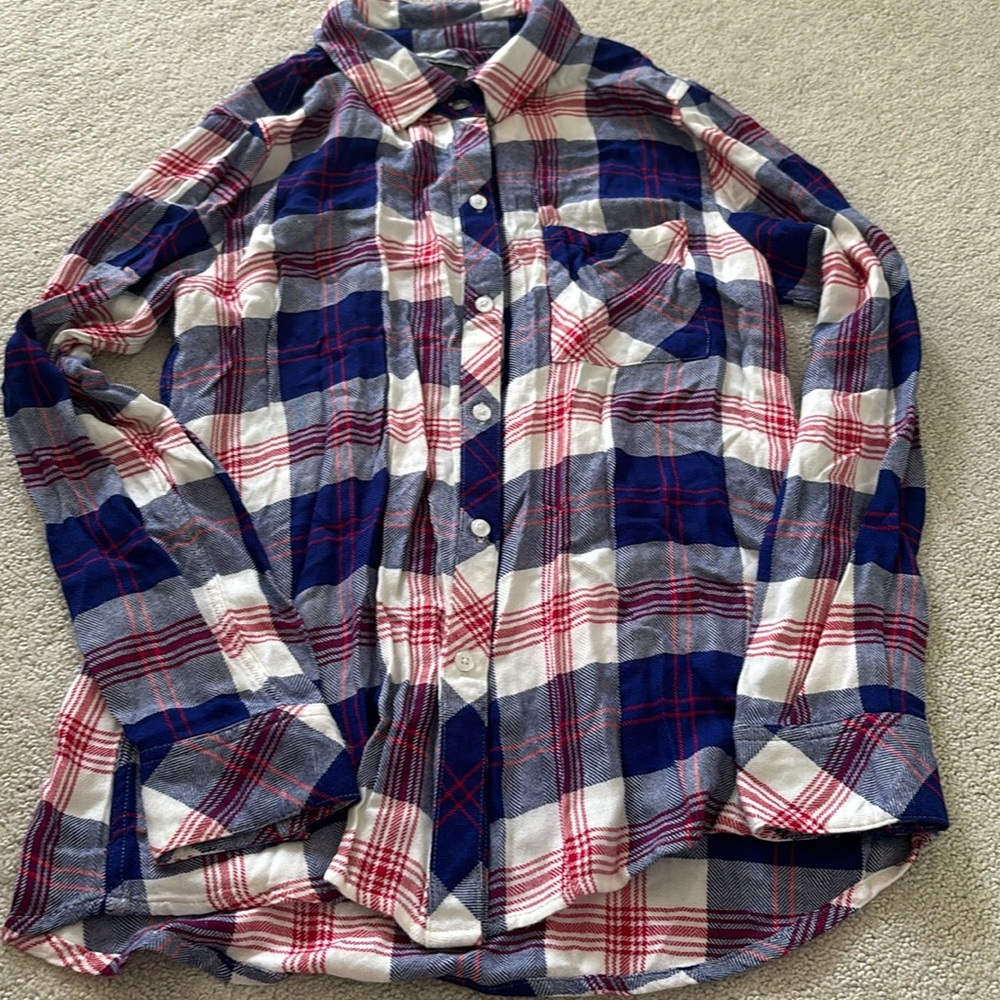 Rails Xs Plaid Button Down - image 1